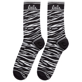 Lala Berlin Socks Sanira, Cotton Blend Black Tiger